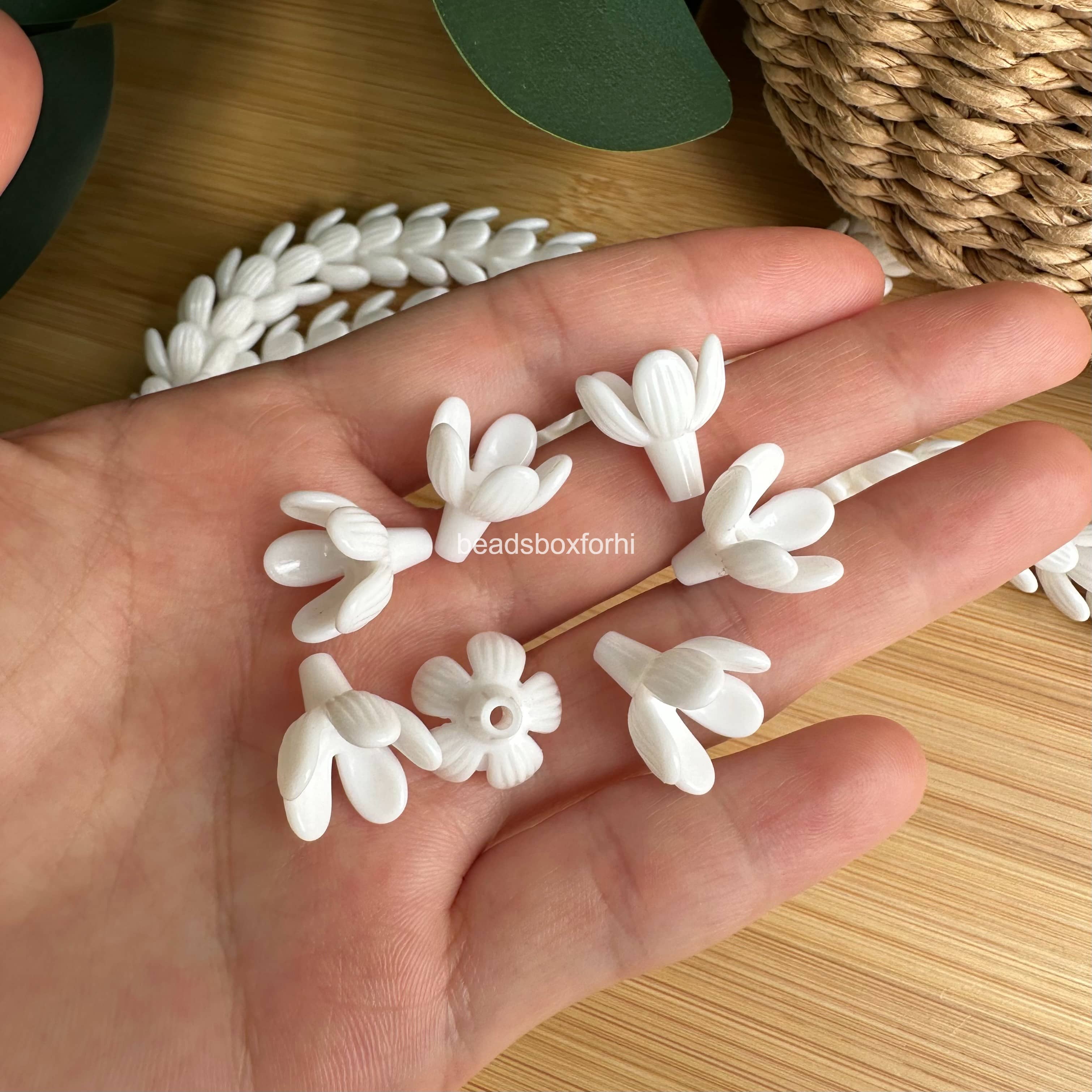 Resin Half Bloom Pikake