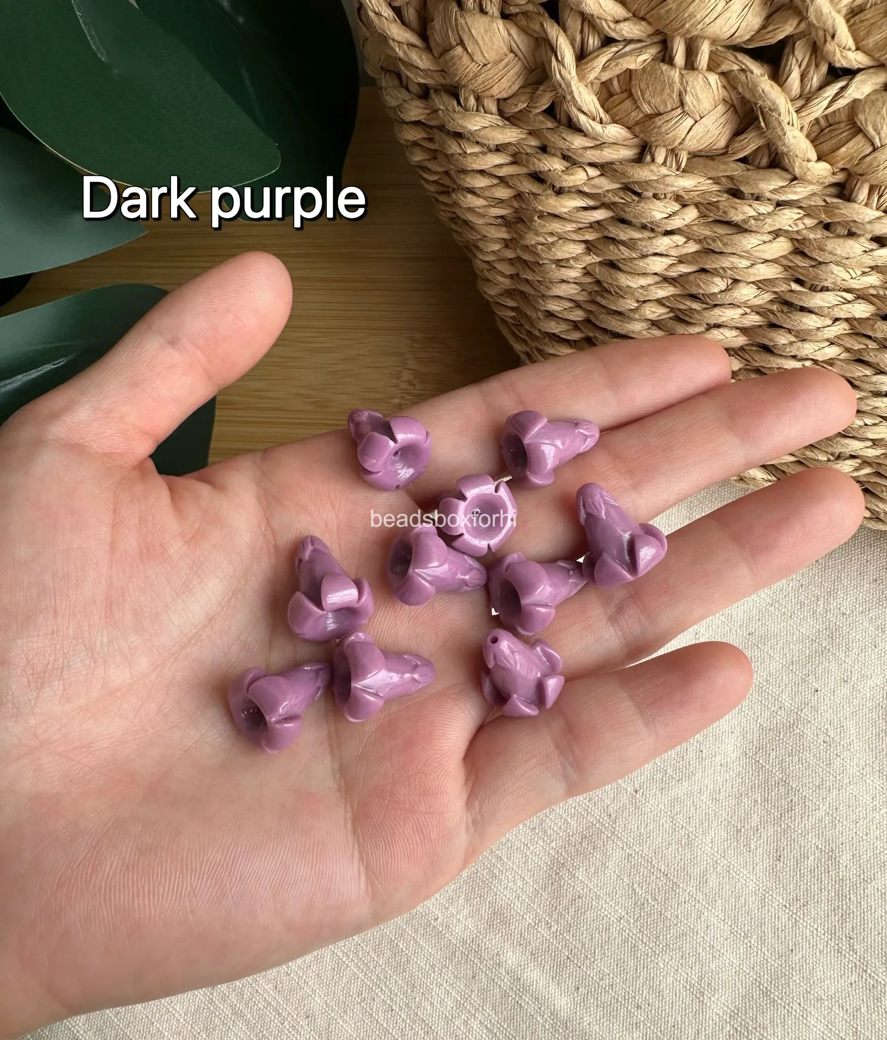 Resin & Coral Powder Puakenikeni Beads