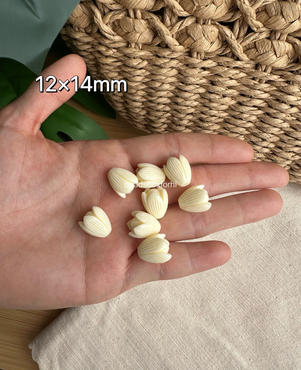 Ivory Pikake Beads