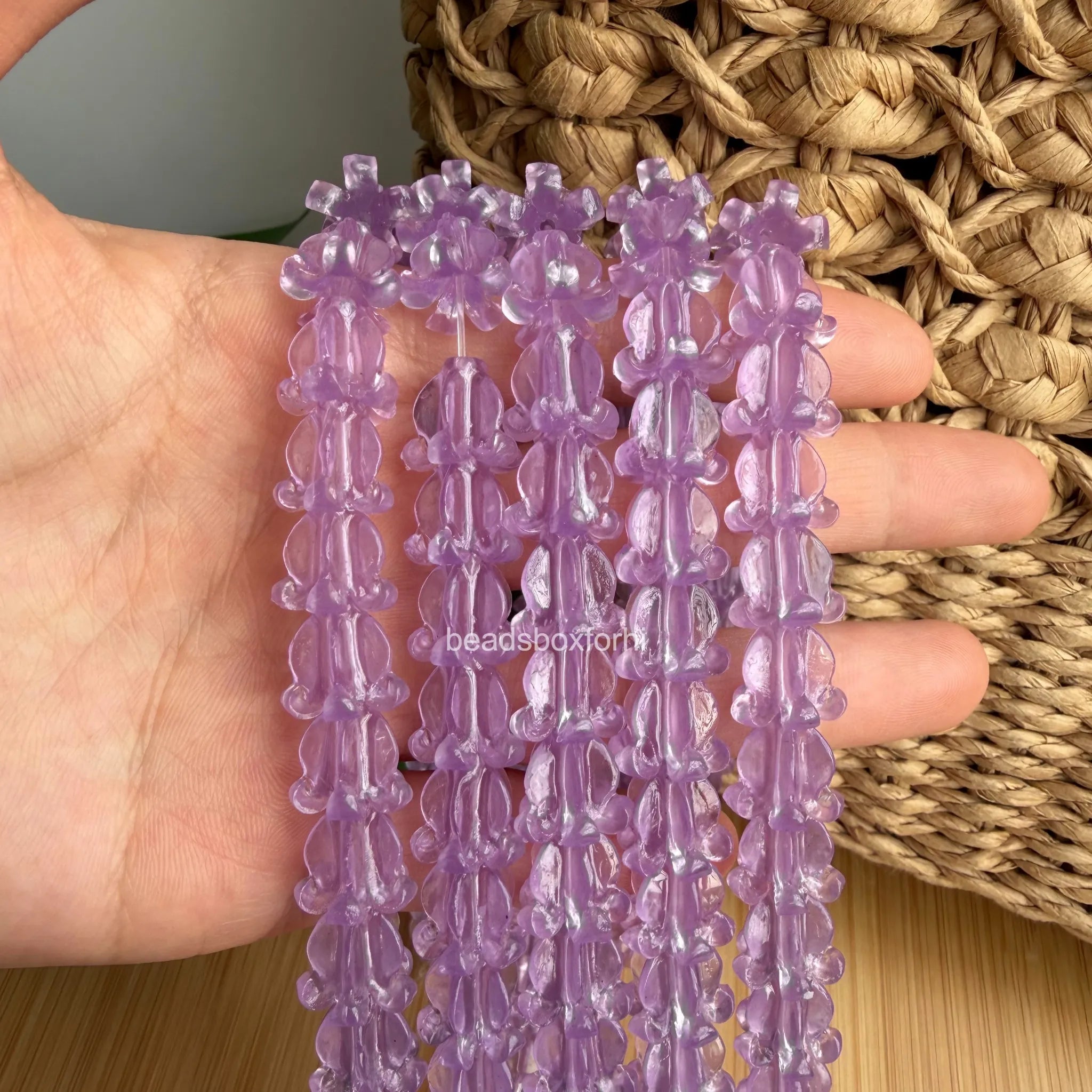 Transparent Purple Crown Flower