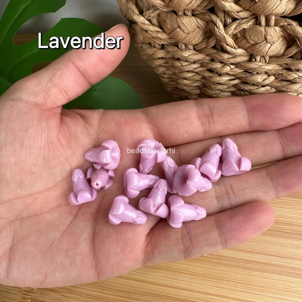 Resin & Coral Powder Puakenikeni Beads