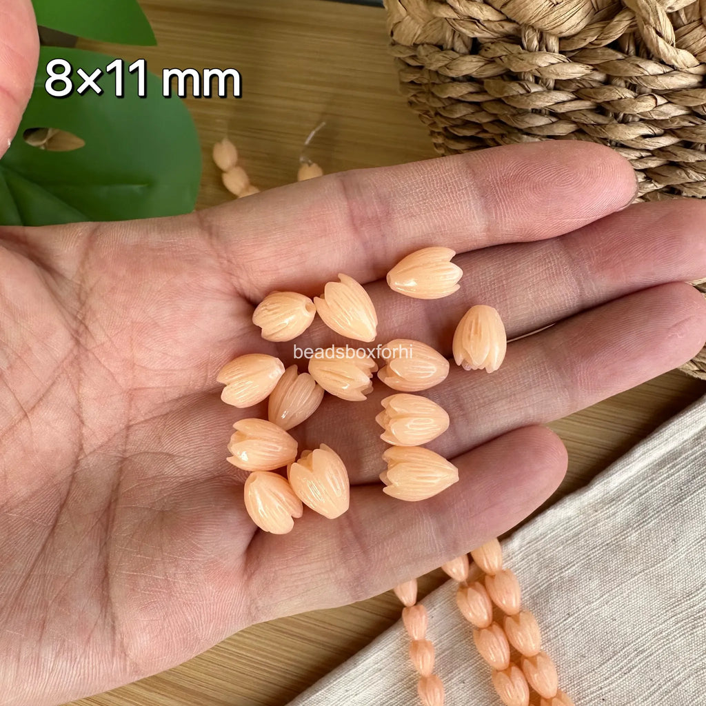 Light Orange Pikake Beads