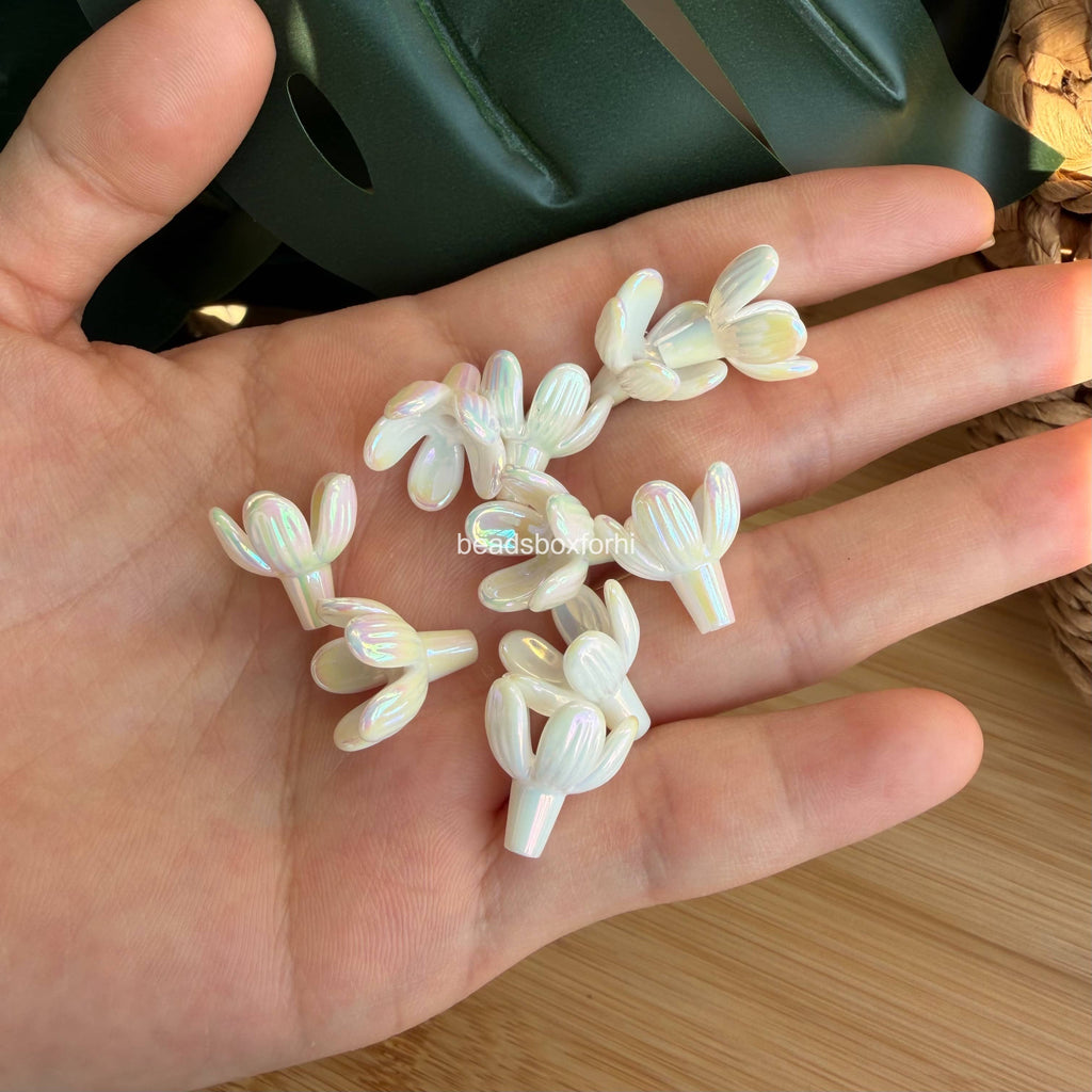 Resin Half Bloom Pikake