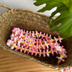 Clay White& Pink Plumeria