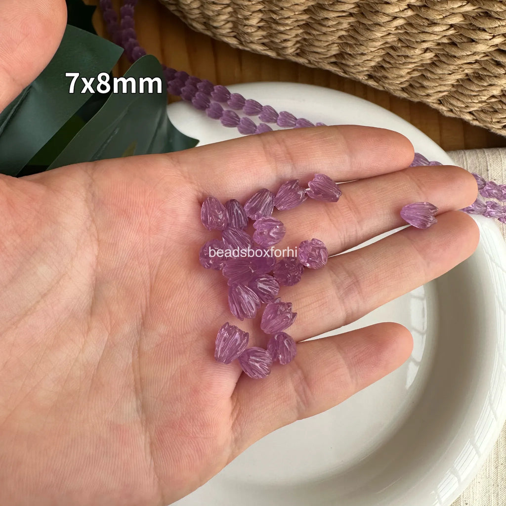 Transparent purple pikake