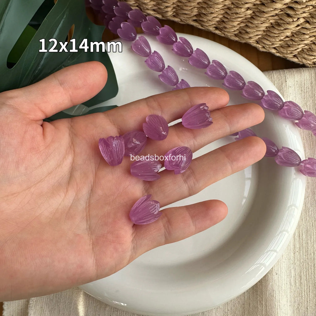 Transparent purple pikake