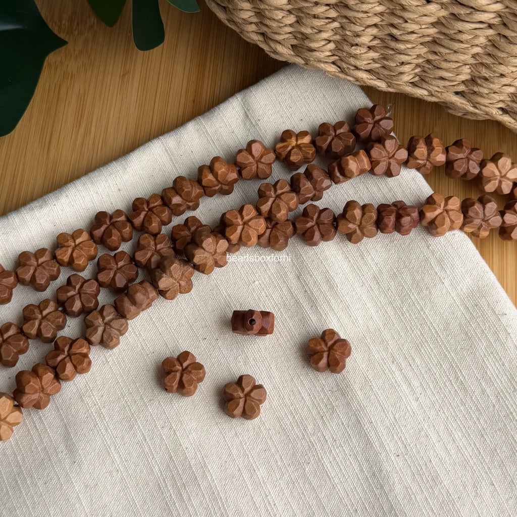 Wood Sakura Beads