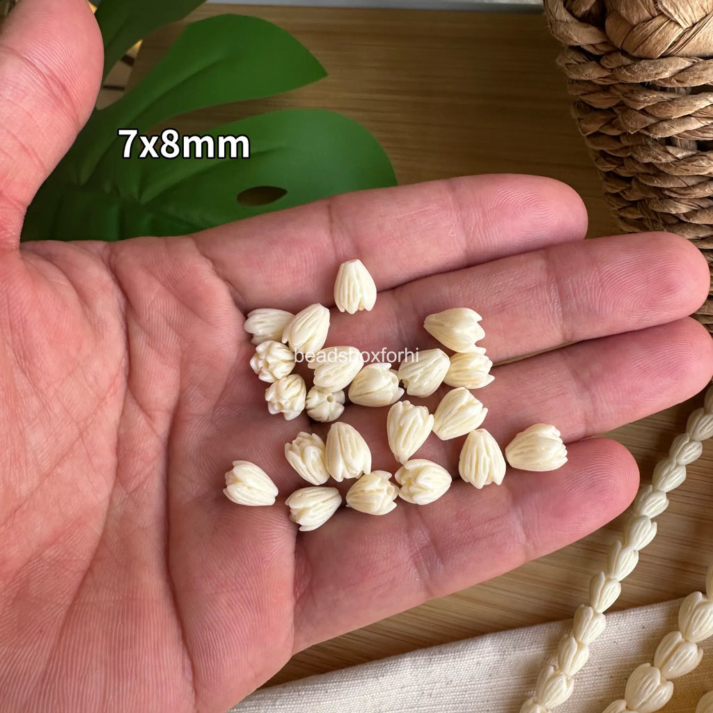 Ivory Pikake Beads