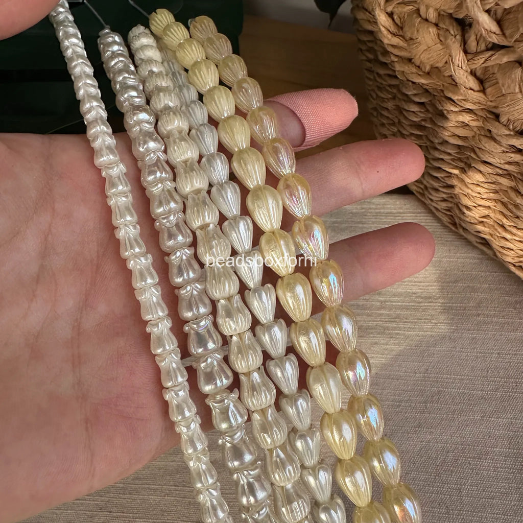 Resin pearly hawaiian beads