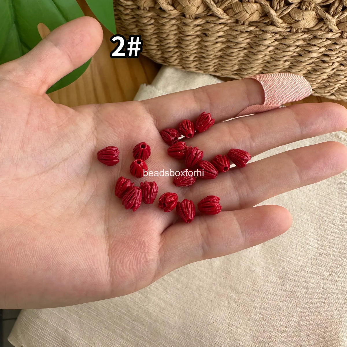 Small Red/ Pink Pikake