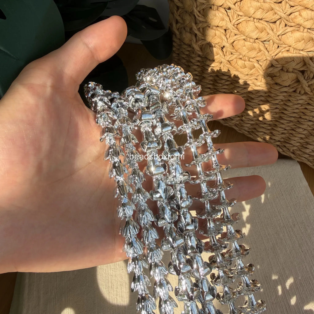 silver hawaiian beads