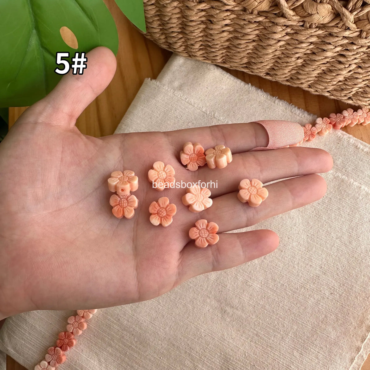 Pastel sakura beads