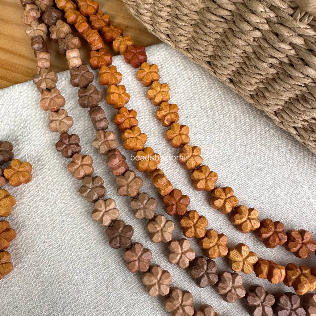 Wood Sakura Beads