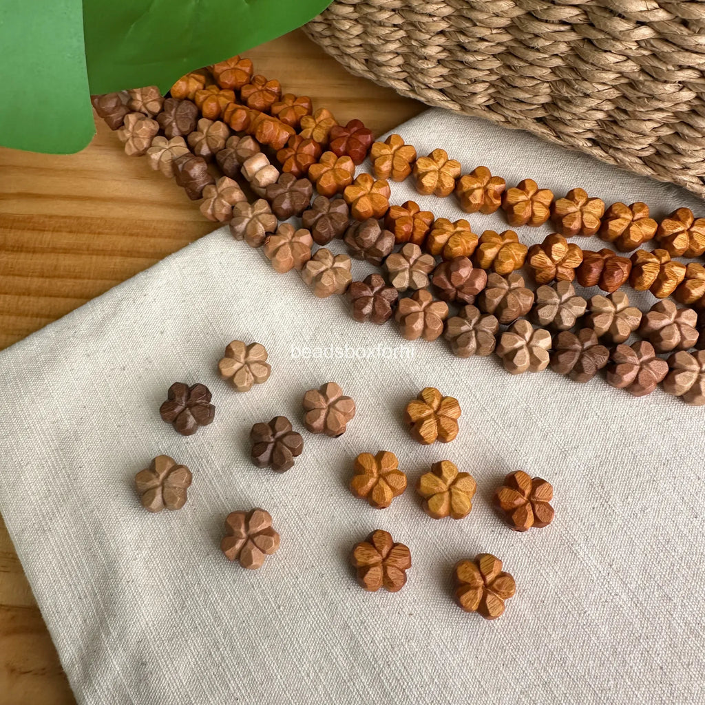 Wood Sakura Beads