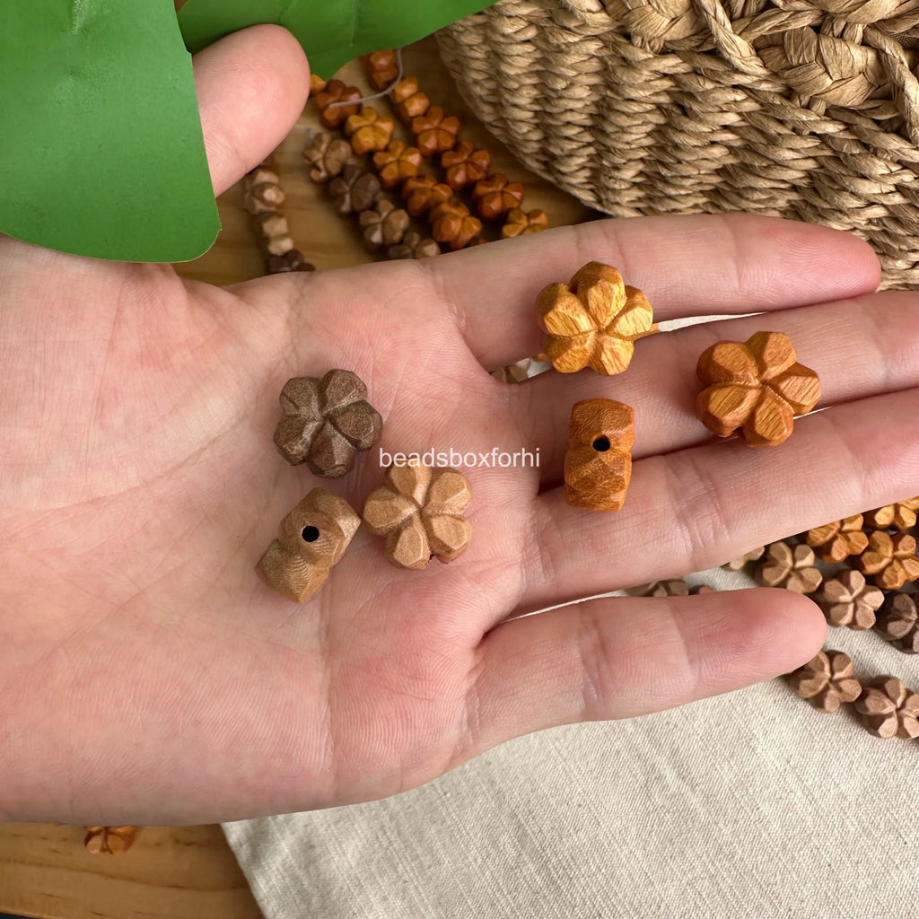 Wood Sakura Beads