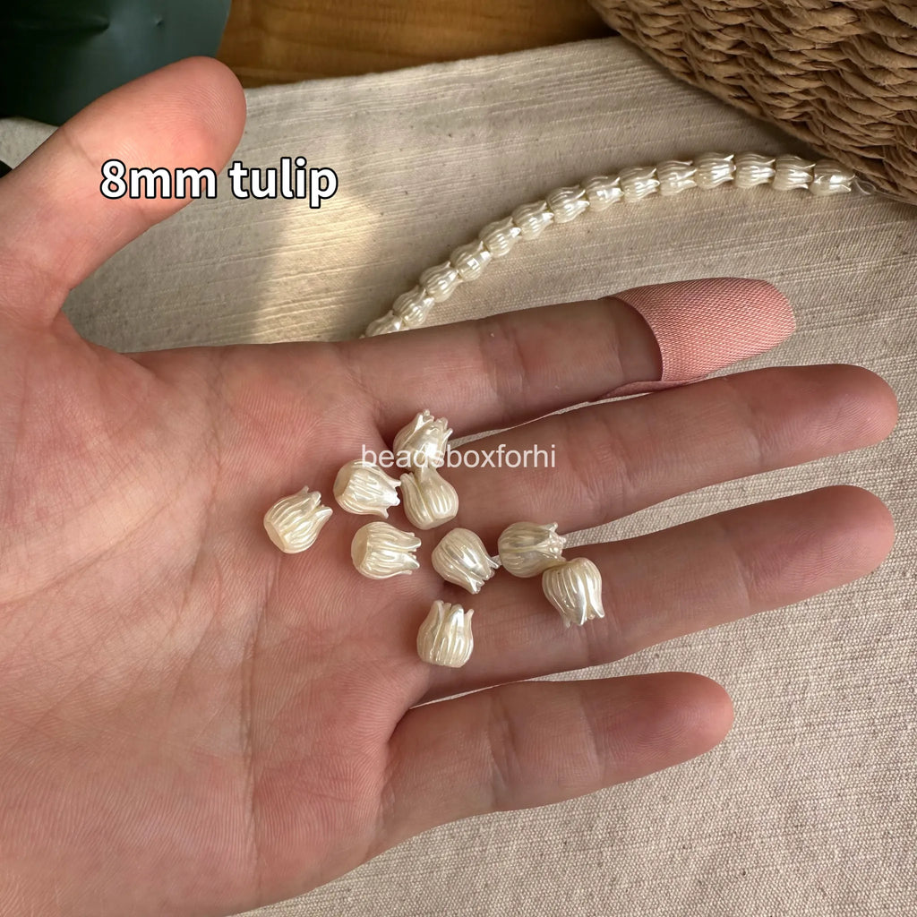 Resin pearly hawaiian beads