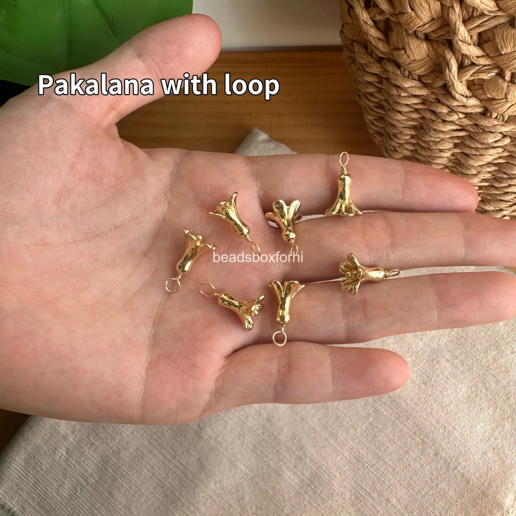 Metal Gold Hawaiian Beads