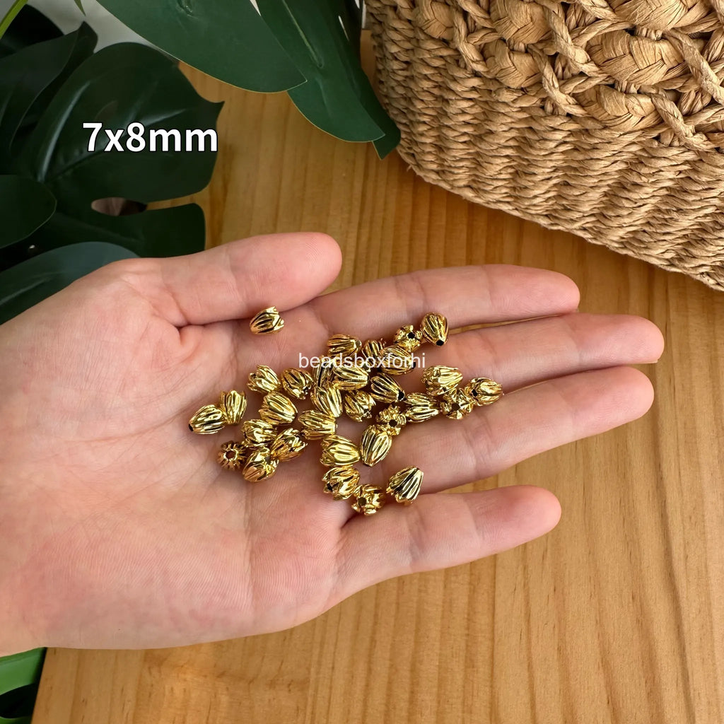 gold hawaiian beads
