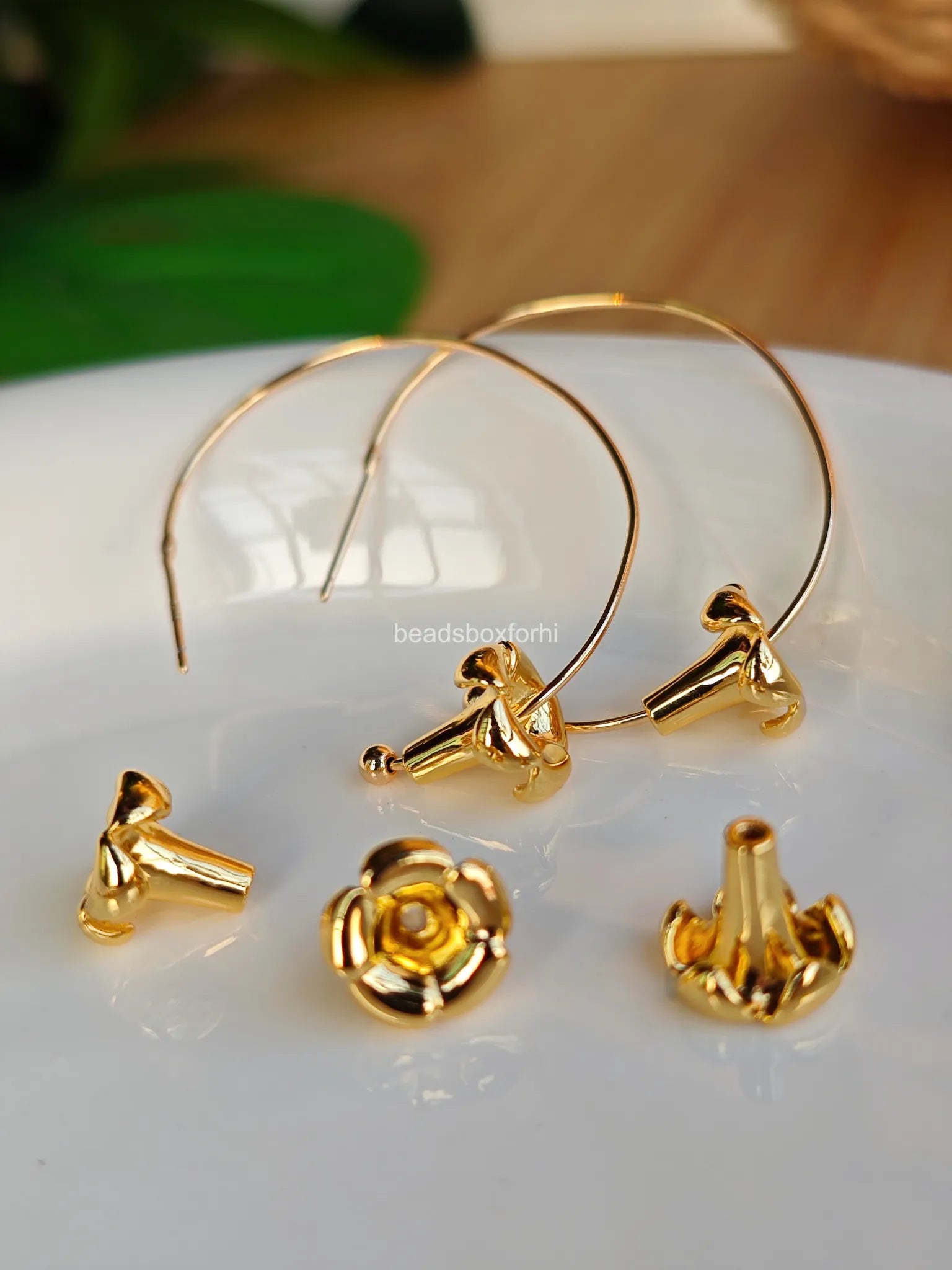 14K Gold Filled Puakenikeni Bead