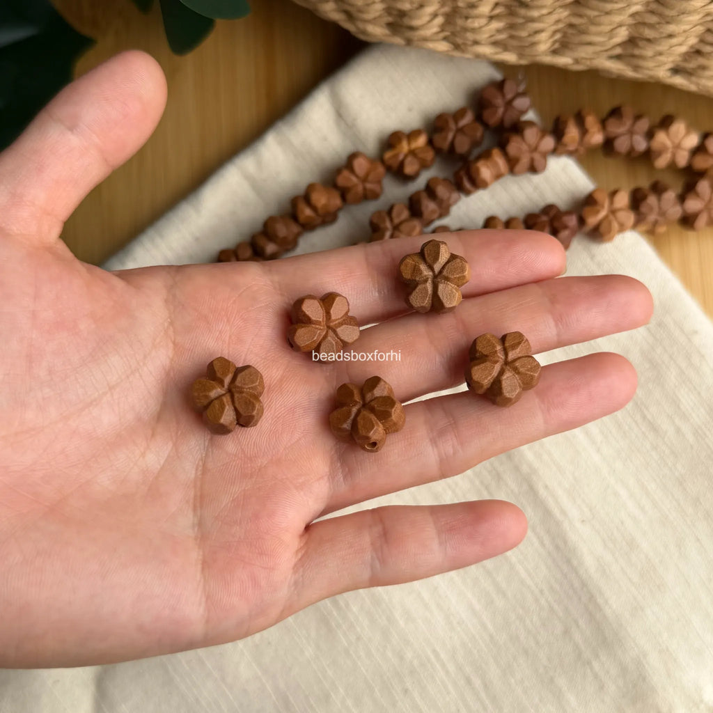 Wood Sakura Beads