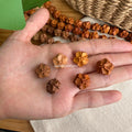 Wood Hibiscus Beads