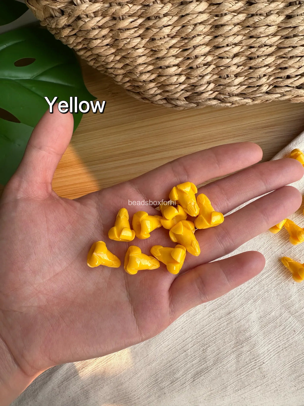 Resin & Coral Powder Puakenikeni Beads