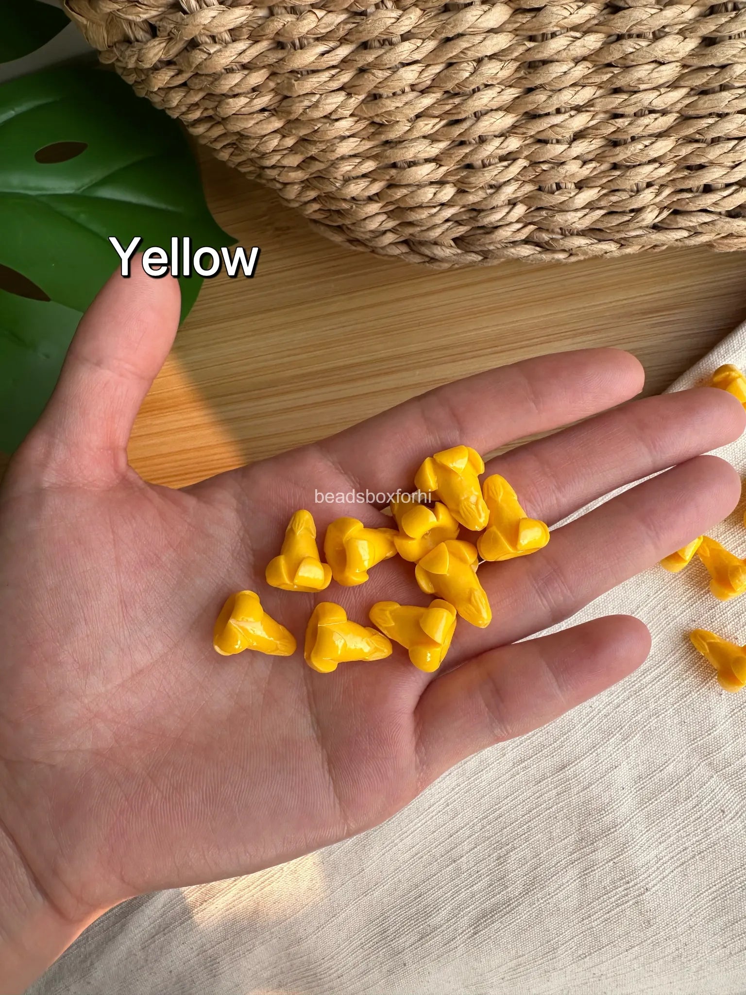 Resin & Coral Powder Puakenikeni Beads